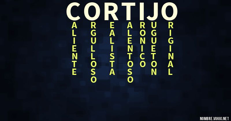 Acróstico cortijo