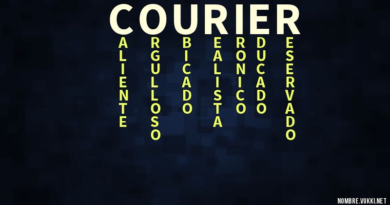 Acróstico courier