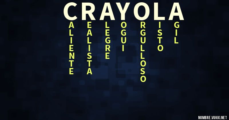 Acróstico crayola