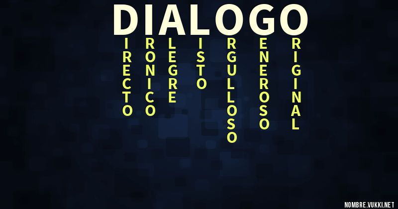 Acróstico diálogo