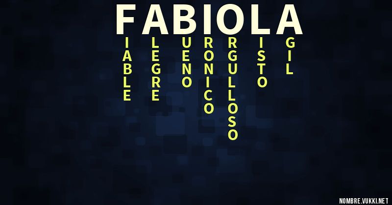 Acróstico fabiola