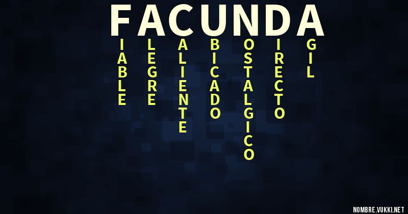 Acróstico facunda