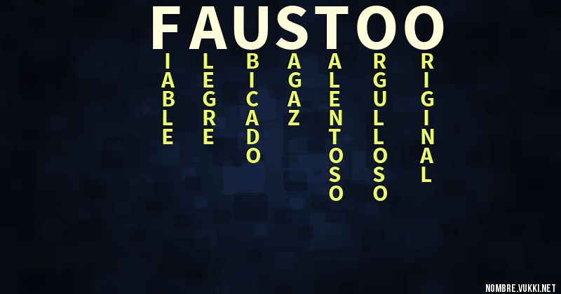 Acróstico fausto o