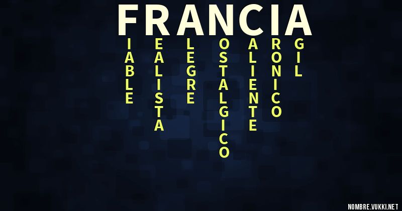 Acróstico francia