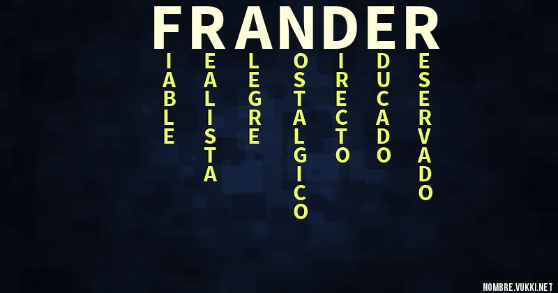 Qué significa frander