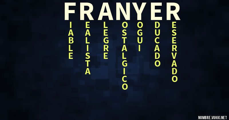 Acróstico franyer