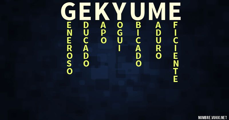Acróstico gekyume
