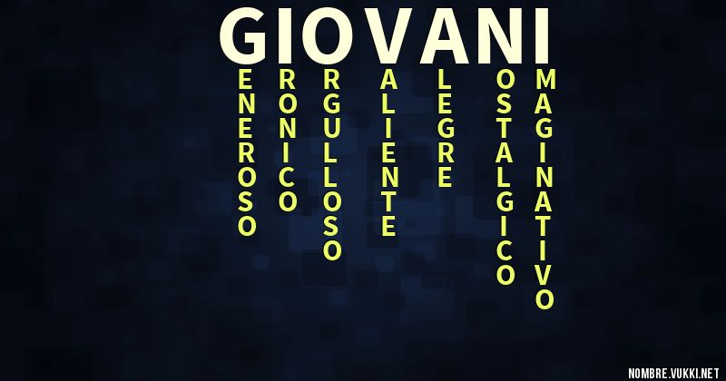 Acróstico giovani