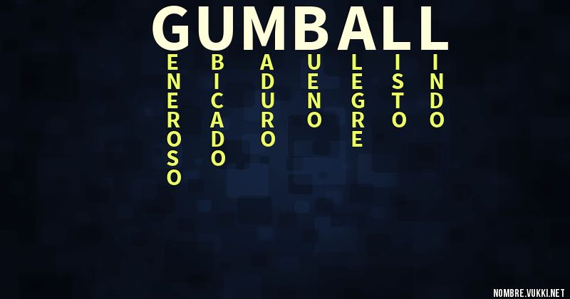 Acróstico gumball