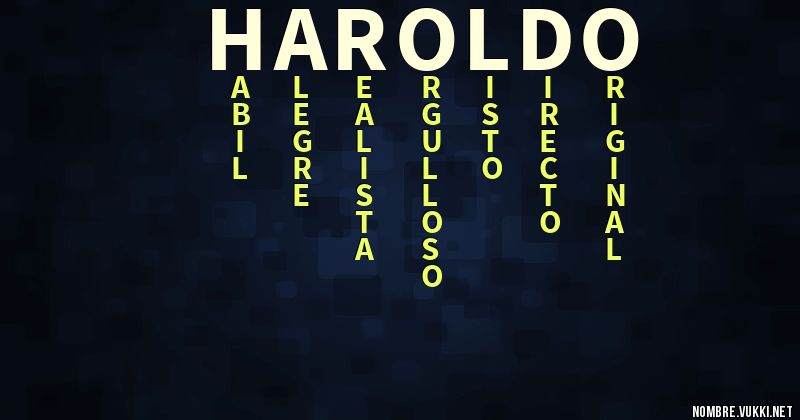 Acróstico haroldo