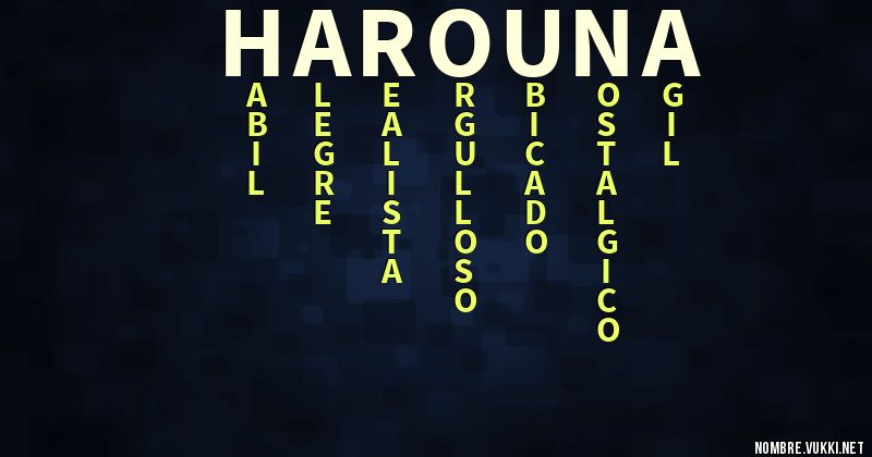 Acróstico harouna