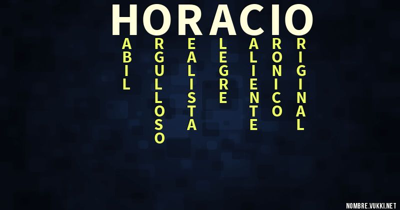 Acróstico horacio