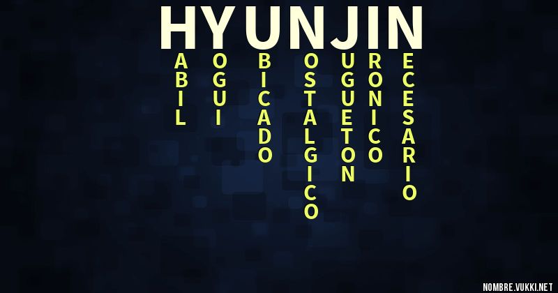 Acróstico hyunjin