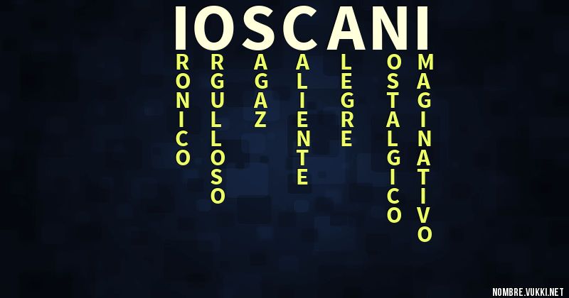 Acróstico ioscani