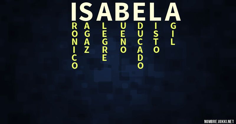 Acróstico isabela