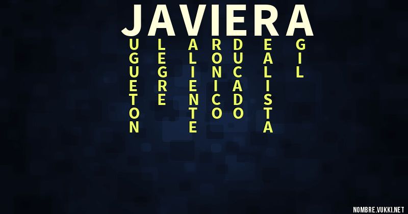 Acróstico javiera