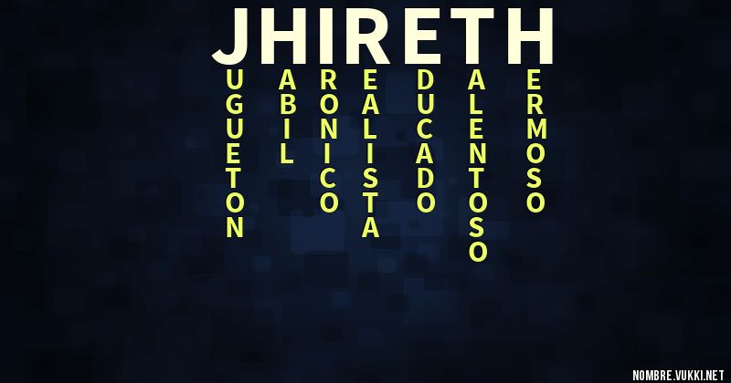 Acróstico jhireth