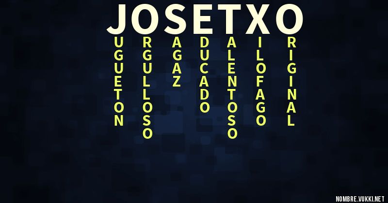Acróstico josetxo