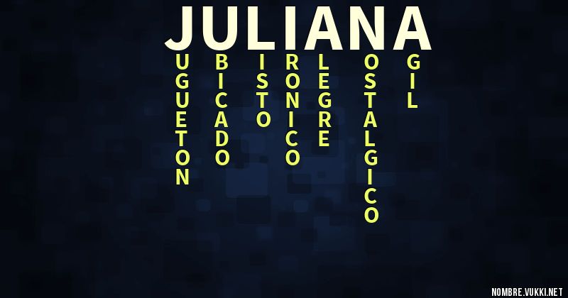 Acróstico juliana