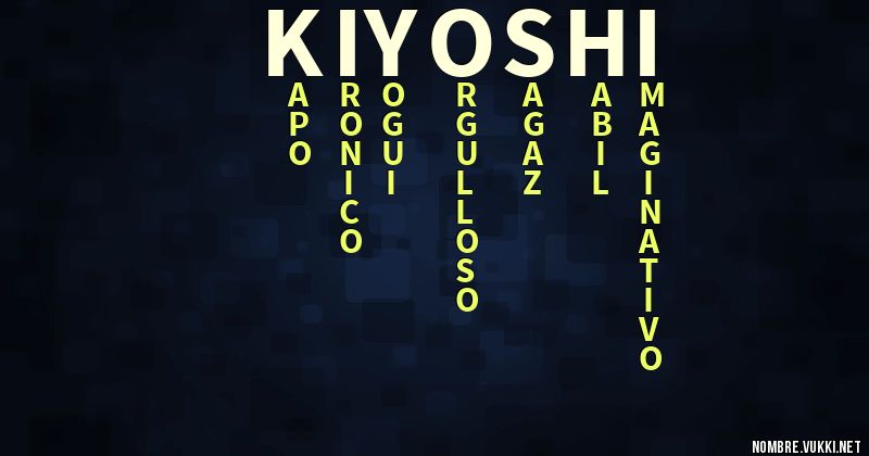 Acróstico kiyoshi