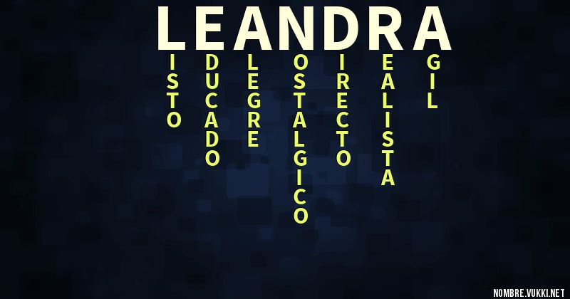 Acróstico leandra