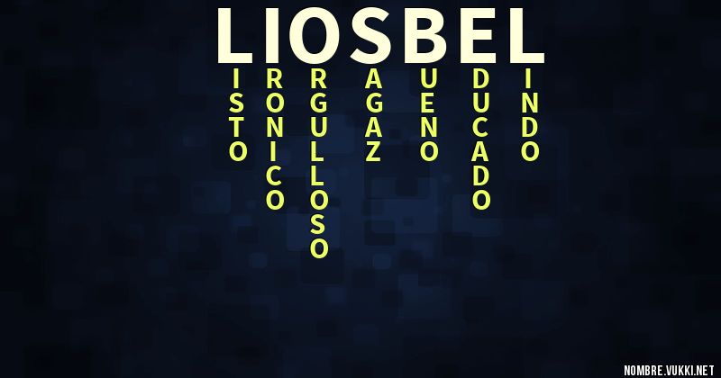 Acróstico liosbel