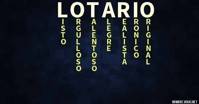 Acróstico lotario