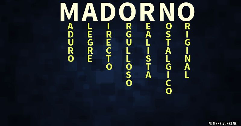 Acróstico madorno