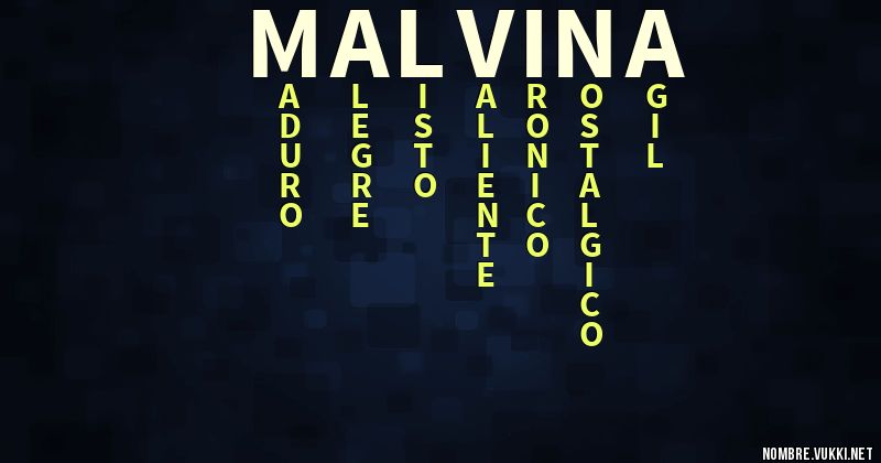 Acróstico malvina