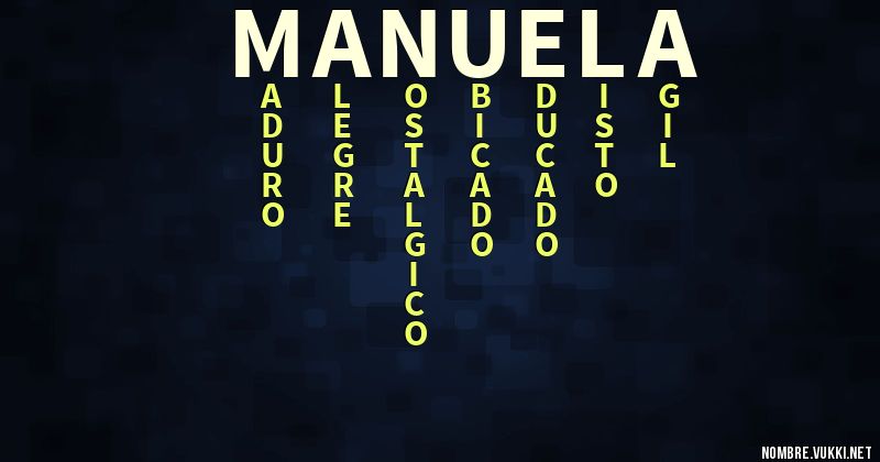 Acróstico manuela