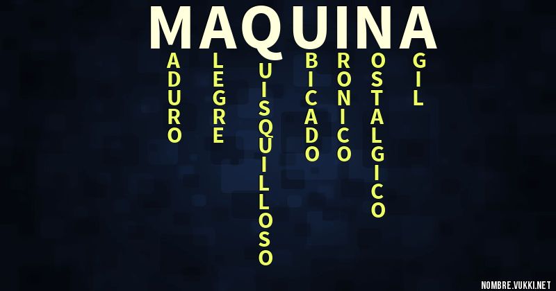 Acróstico maquína