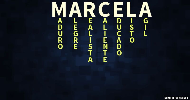 Acróstico marcela
