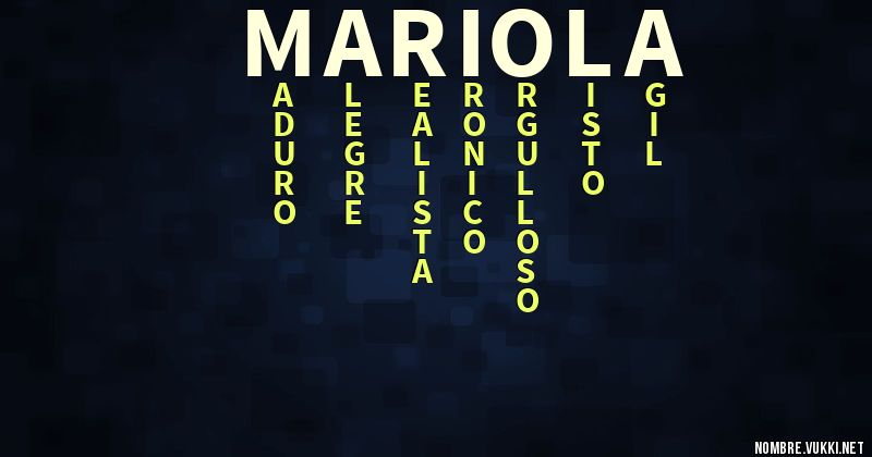 Acróstico mariola