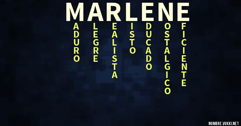 Acróstico marlene