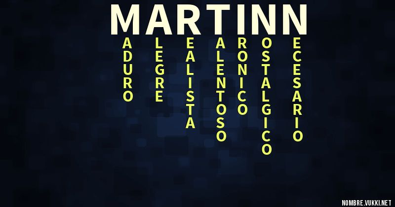 Acróstico martinn