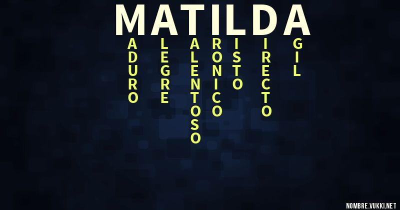 Acróstico matilda