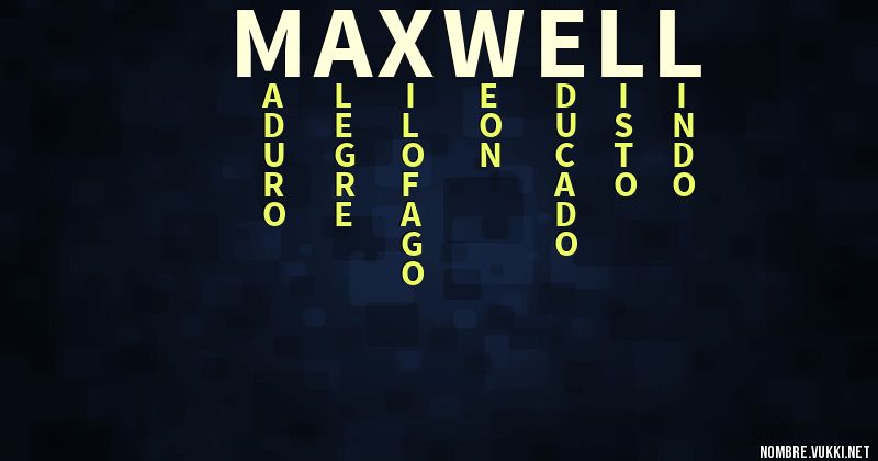 Acróstico maxwell