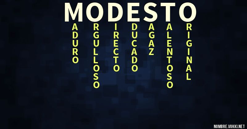 Acróstico modesto