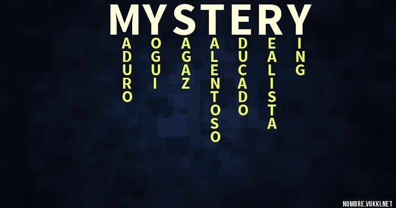 Acróstico mystery