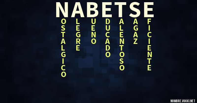 Acróstico nabetse