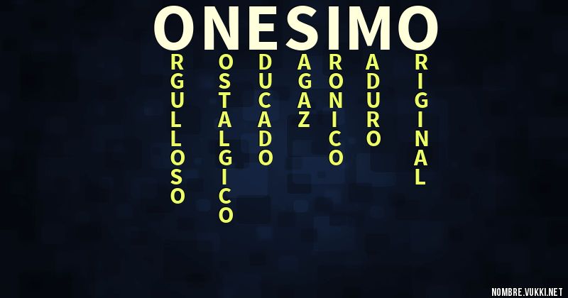 Acróstico onésimo