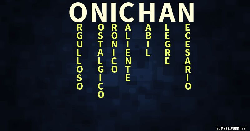 Acróstico onichan