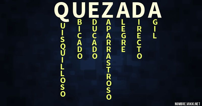 Acróstico quezada