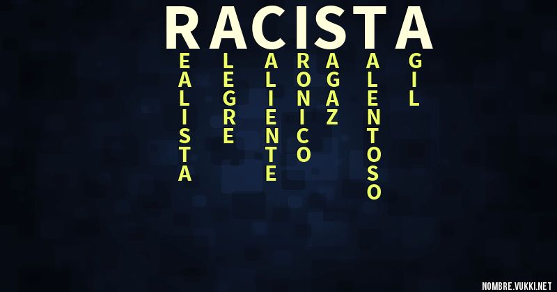 Acróstico racista