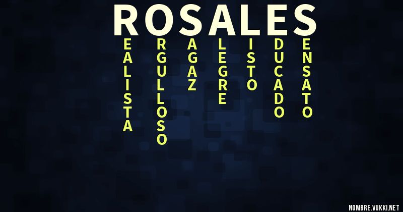 Acróstico rosales