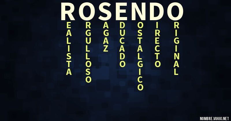 Acróstico rosendo