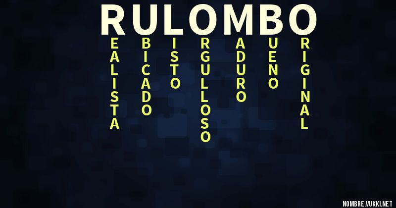 Acróstico rulombo