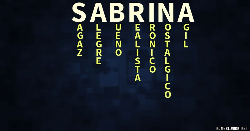 Acróstico sabrina