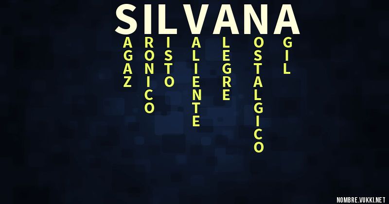Acróstico silvana