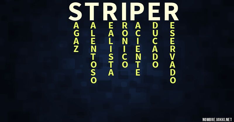 Acróstico striper